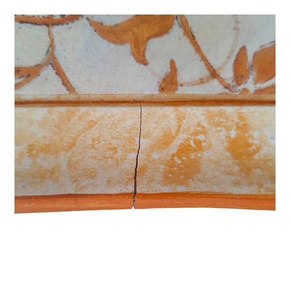 Vtg Wood Italian Floral Serving Tray Artist Signed Shelley Hely Platter Antique - Picture 6 of 16